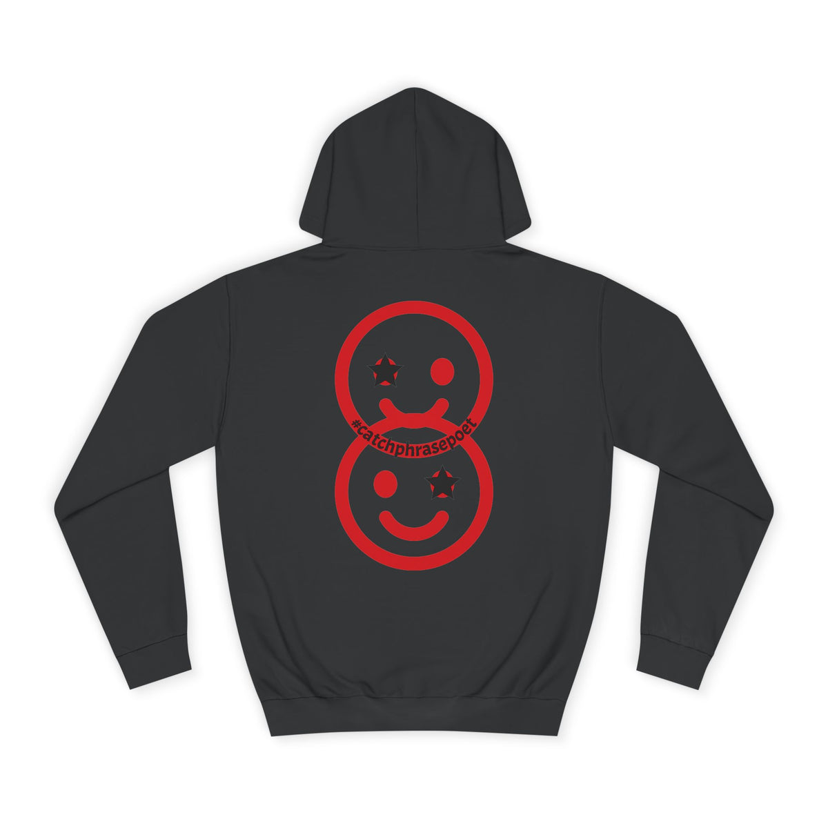Smiley Duo Hoodie — Playful Star-Eye Graphic Pullover