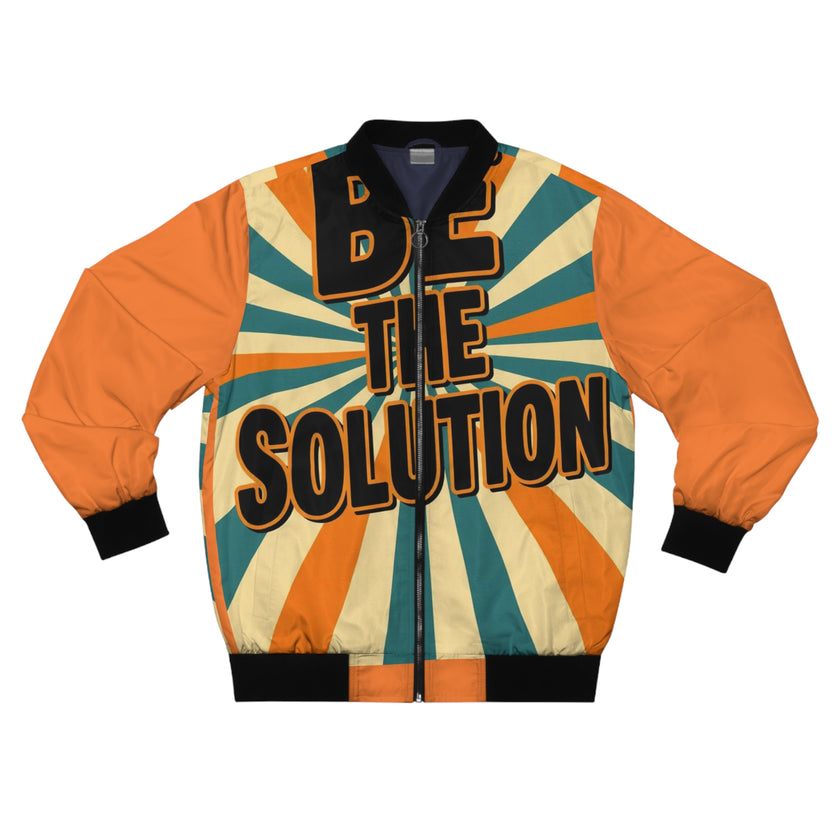Be The Solution Bomber Jacket — Men's Motivational Bomber