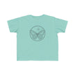 Butterfly Circle Toddler Tee — Cute Monarch Illustration Kids Shirt