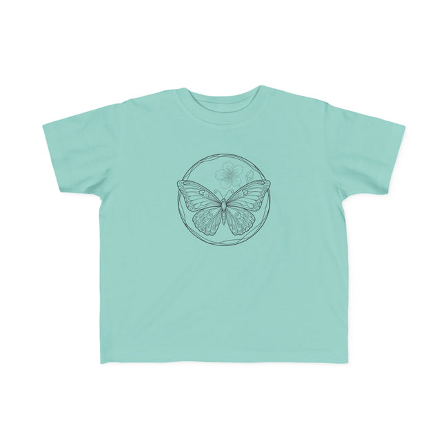 Butterfly Circle Toddler Tee — Cute Monarch Illustration Kids Shirt