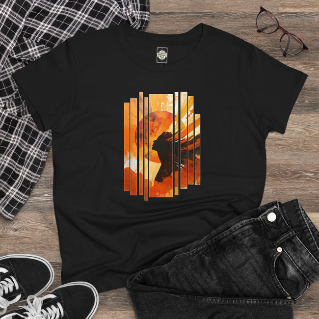 Sunset Goddess Rising — Women's Graphic T-Shirt