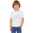 Toddler T-Shirt — Delicate Line Art Rose Kids Tee