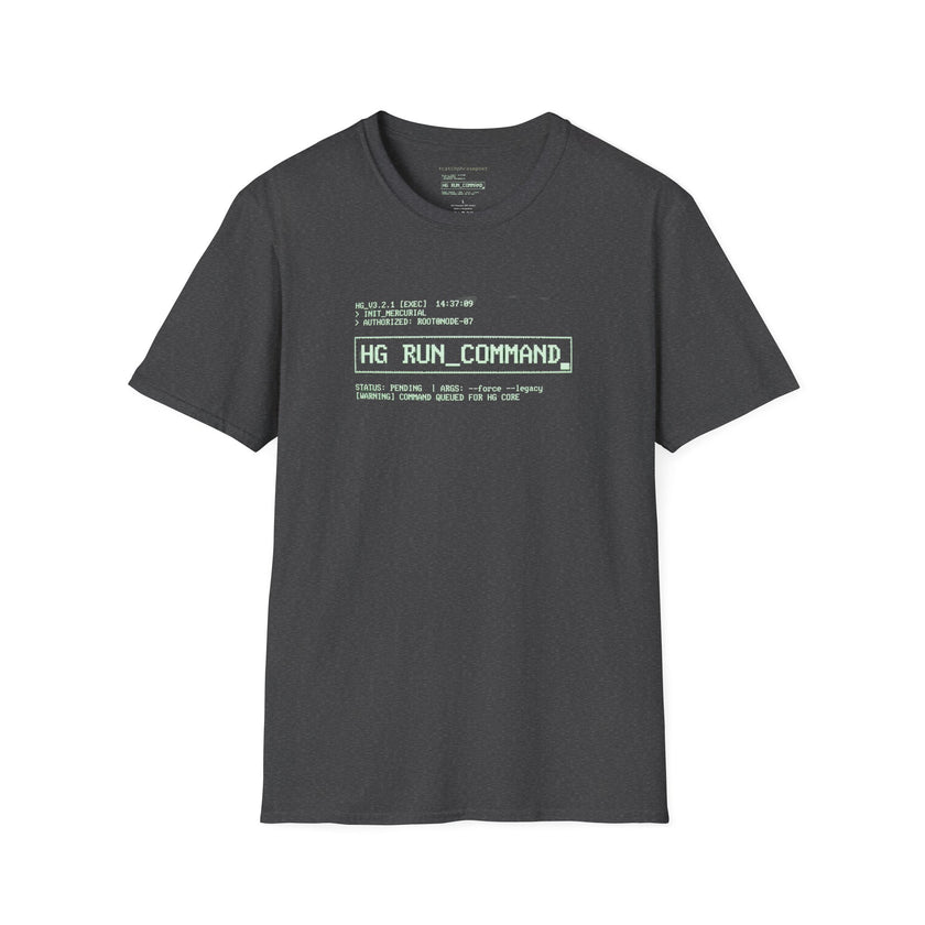 HG_RUN_COMMAND computer code T-Shirt | retro terminal, hacker aesthetic