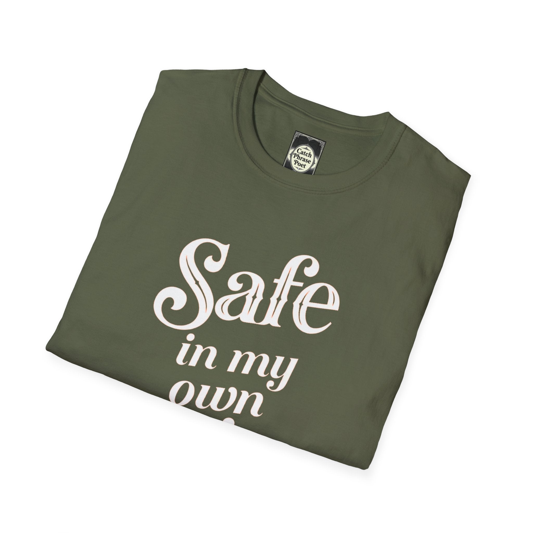 Safe in My Own Skin T-Shirt | Affirmation Typography, Body Positivity