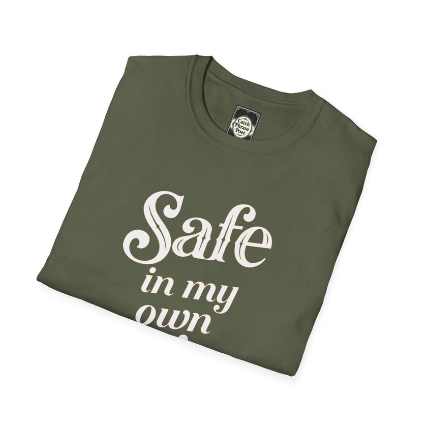Safe in My Own Skin T-Shirt | Affirmation Typography, Body Positivity