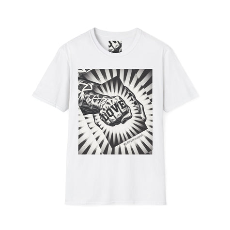 Love Fist Bump Love Hand Gesture T-Shirt | Heart Fist Tee