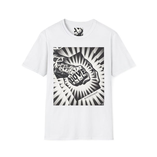 Love Fist Bump Love Hand Gesture T-Shirt | Heart Fist Tee