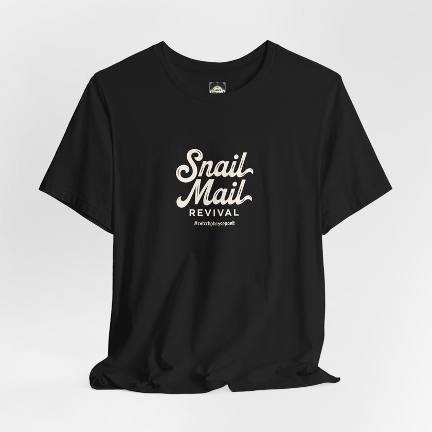 Snail Mail Revival T-Shirt | Retro Script Typography