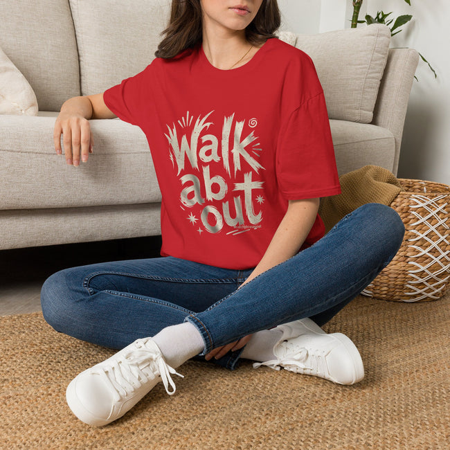 Walk About T-Shirt — Retro Handlettered 'Walk About' Graphic Tee