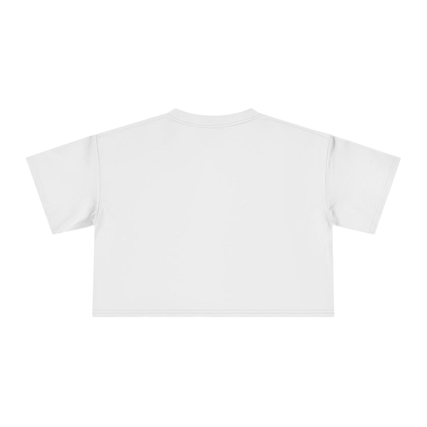 Women’s Crop Tee — Retro Sun Graphic “Here Comes The Sun”