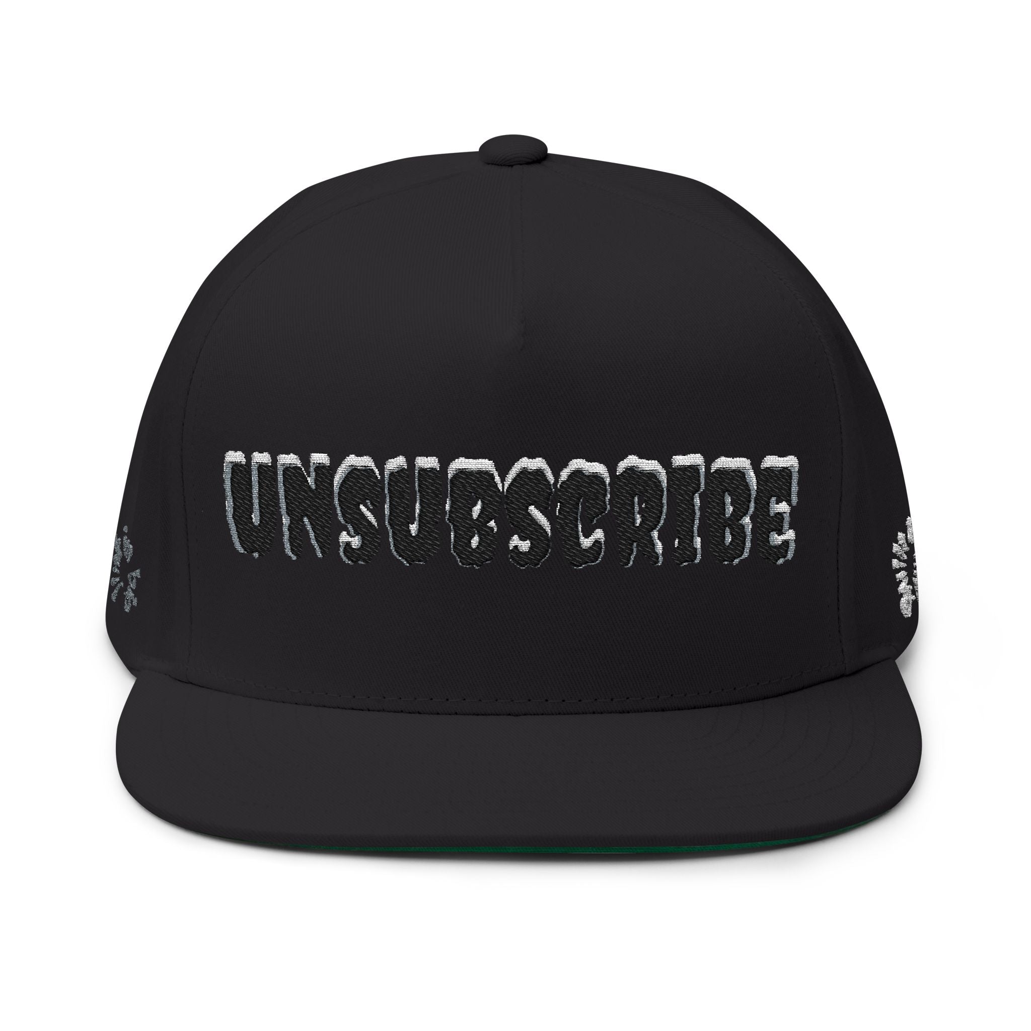 Embroidered 'Subscribe' Red TV Patch Flat Bill Cap