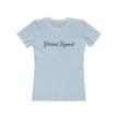 Present Moment Women’s Relaxed Boyfriend Tee — Meditation Graphic