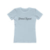Present Moment Women’s Relaxed Boyfriend Tee — Meditation Graphic