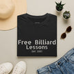 Free Billiard Lessons T-Shirt — Vintage Est. 1997 Pool Shirt