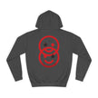 Duo Smile Star Hoodie — Red Double-Wink Graphic College Hoodie