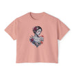 Women's Boxy Tee — Floral Portrait 