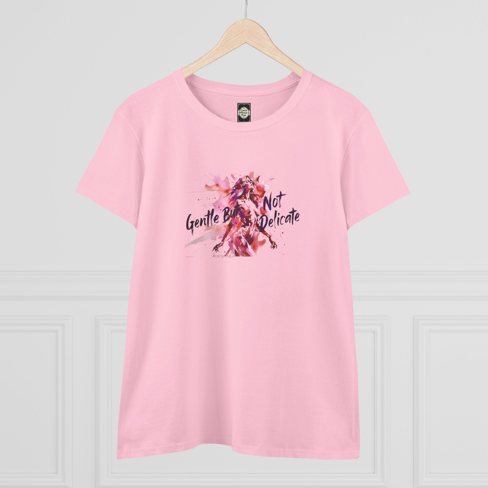 Gentle But Not Delicate Tee | Floral Script Feminist Shirt