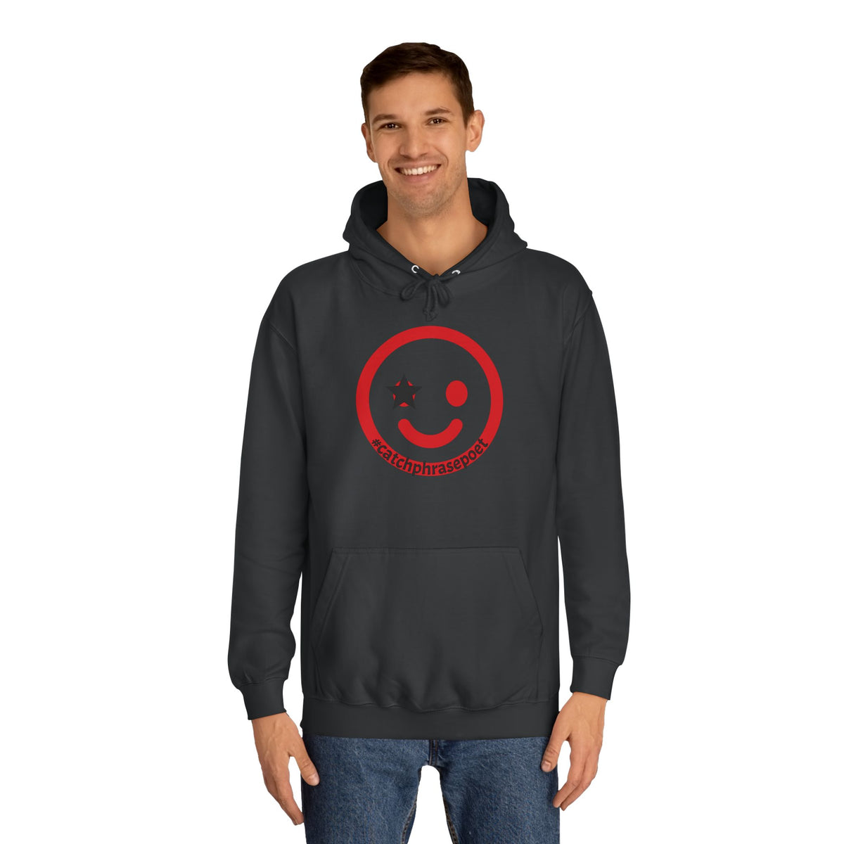 Smiley Duo Hoodie — Playful Star-Eye Graphic Pullover