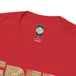 Free Hugs Tee | Retro Gold Stripe Text, Casual Comfort Shirt Smile Everyone