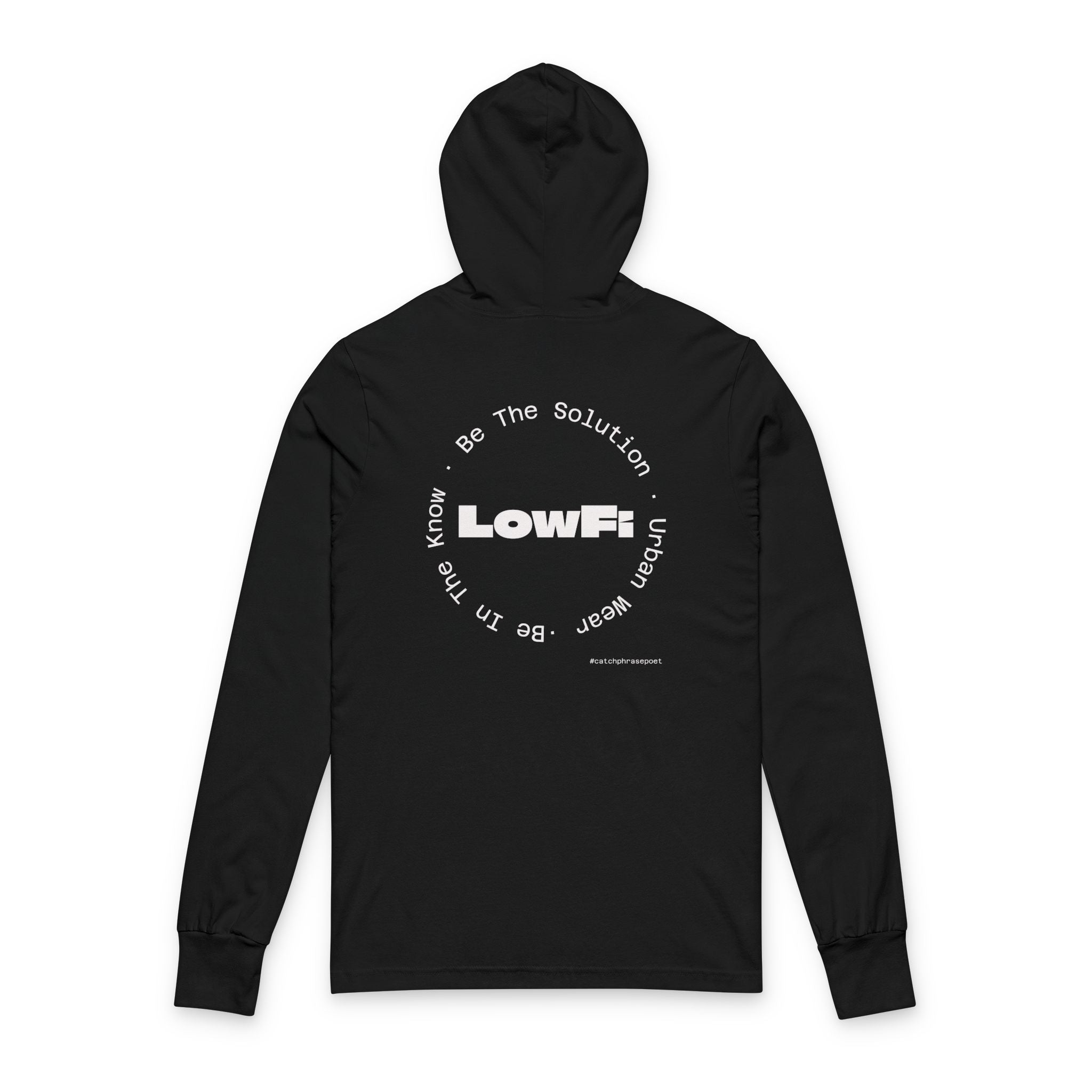 Safe in My Own Skin Hoodie | Long Sleeve Hooded Tee, LowFi Back Print