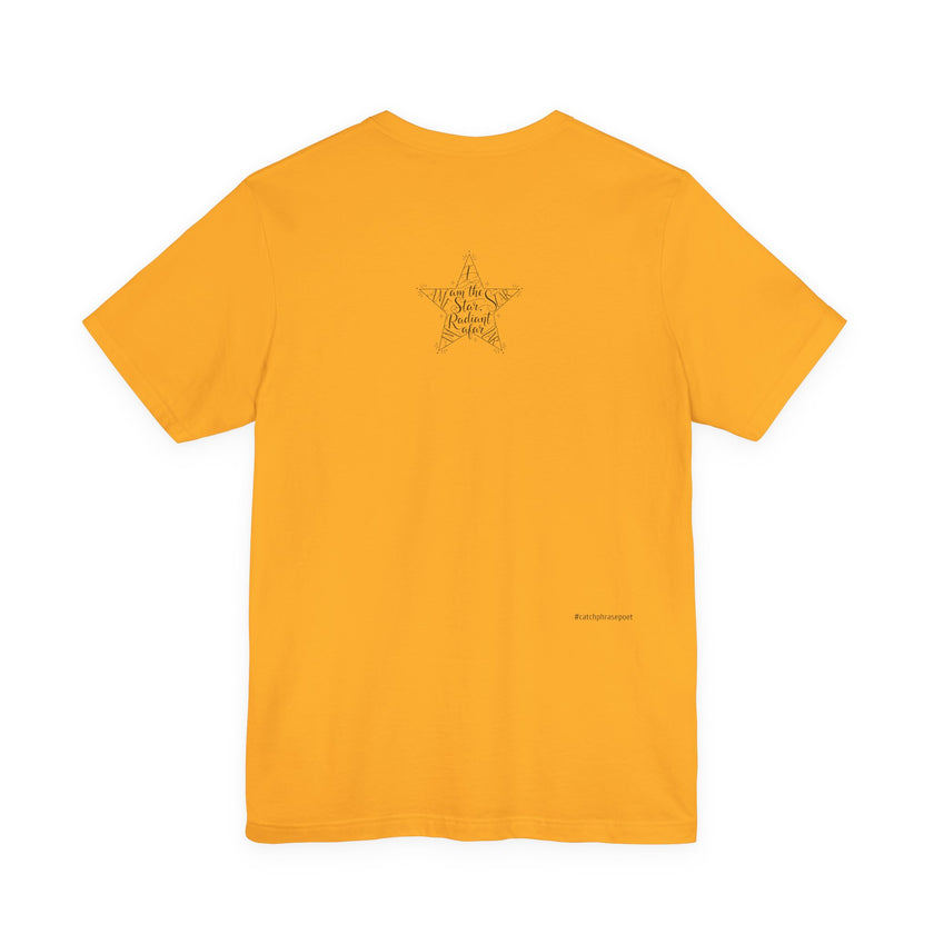 Star Radiant Tee — Inspirational Handwritten Star Graphic T-Shirt