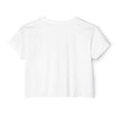 Neon Floral Portrait Festival Women's Crop Top — 'Festival Vibes'