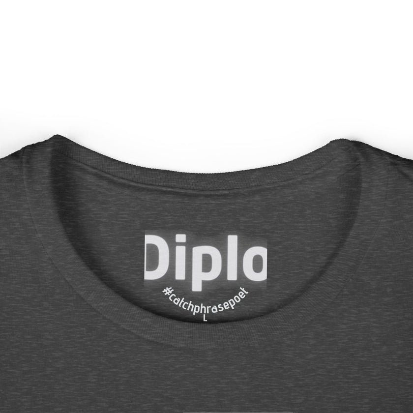 Diplomatic Guide Tee | Black Text Graphic Womens T-Shirt