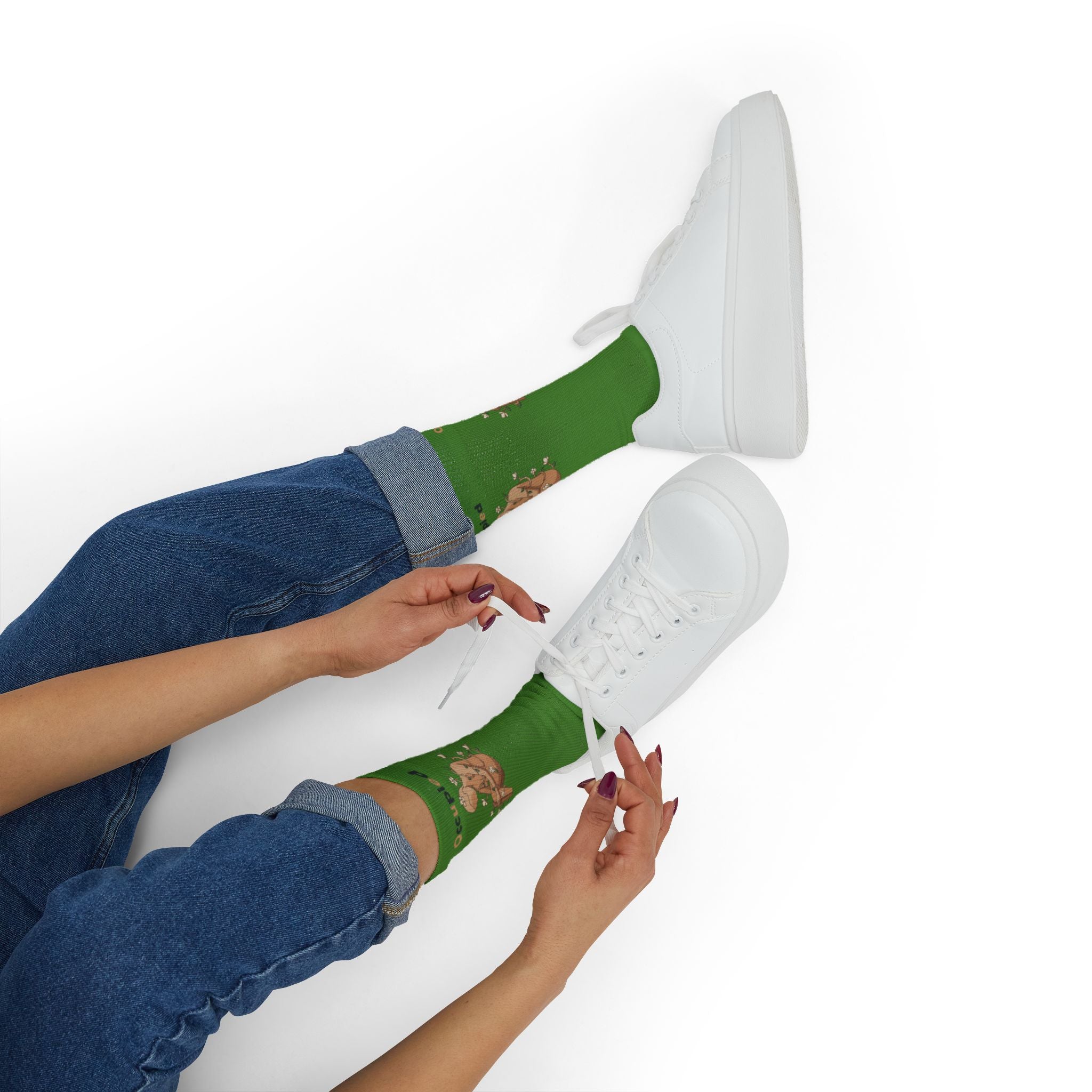 Green Sock Lady Of The Garden Sublimation Socks —
 Occupied