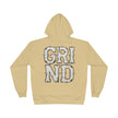 GRIND Vintage Lettering Hoodie — Motivational Streetwear Pullover