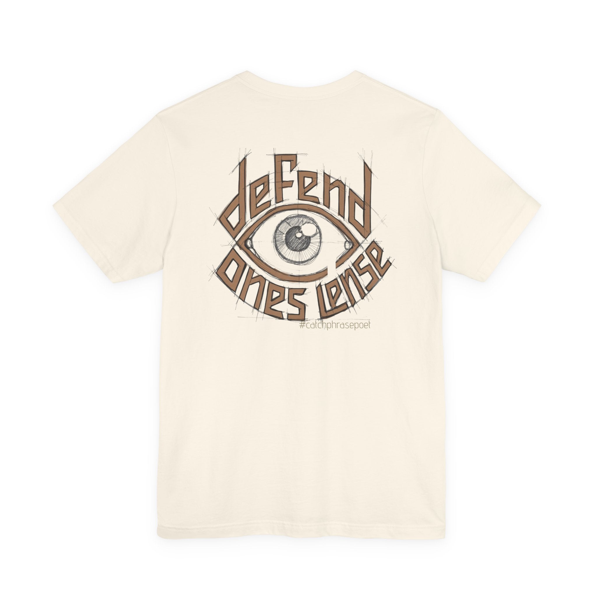 Defend One's Lens Eye Graphic Tee — Vintage-Protective Photography T-Shirt