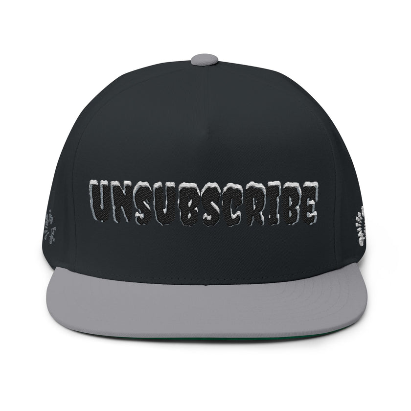 Embroidered 'Subscribe' Red TV Patch Flat Bill Cap