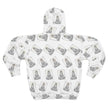 Buddha Pattern Zip Hoodie — Spiritual Streetwear