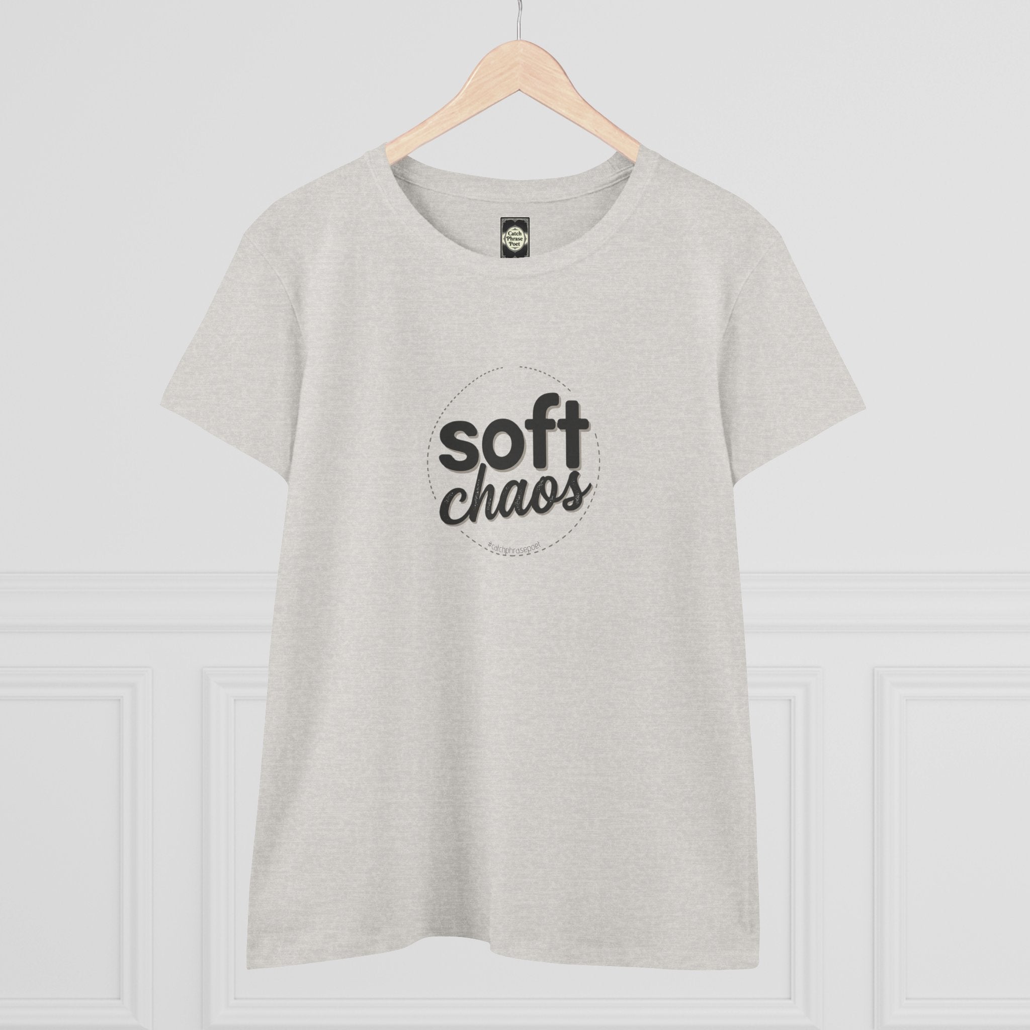 Soft Chaos Women’s Tee — Minimal Graphic Cotton Shirt