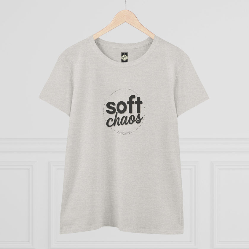 Soft Chaos Women’s Tee — Minimal Graphic Cotton Shirt