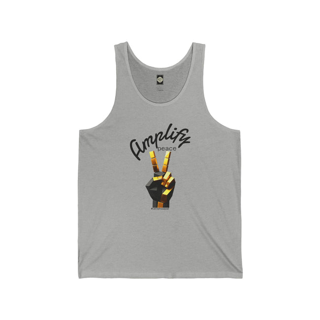 Amplify Peace peace hand V-sign Tank Top | Peaceful Protest Vibe