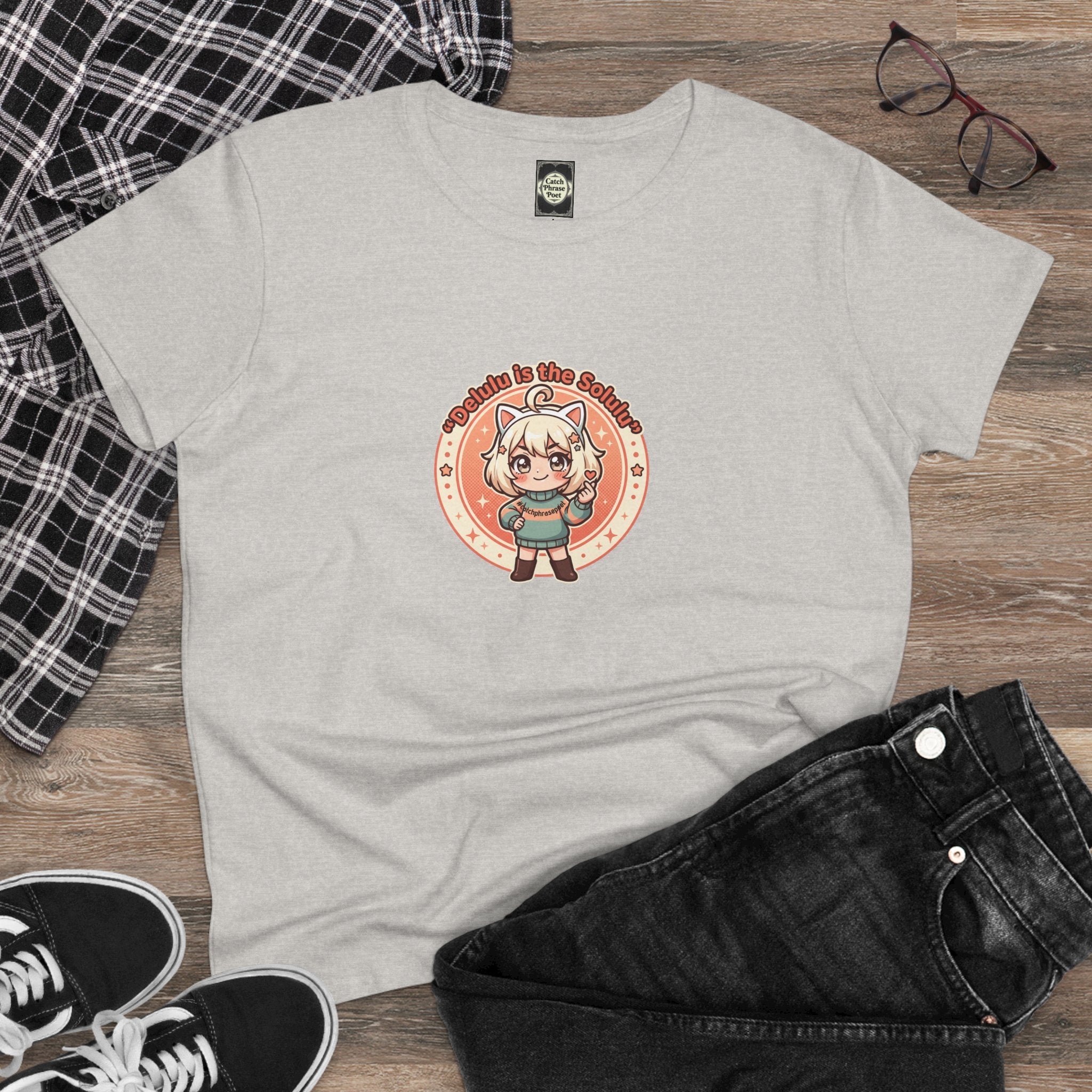 Cute Anime Catgirl Tee — 