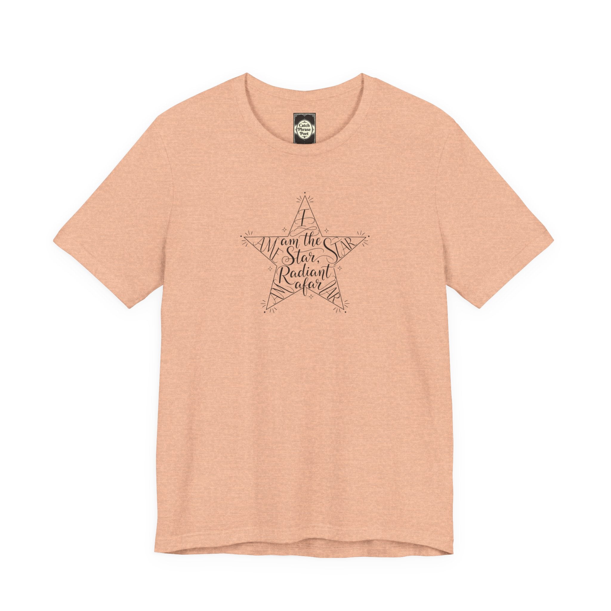 Star Radiant Tee — Inspirational Handwritten Star Graphic T-Shirt