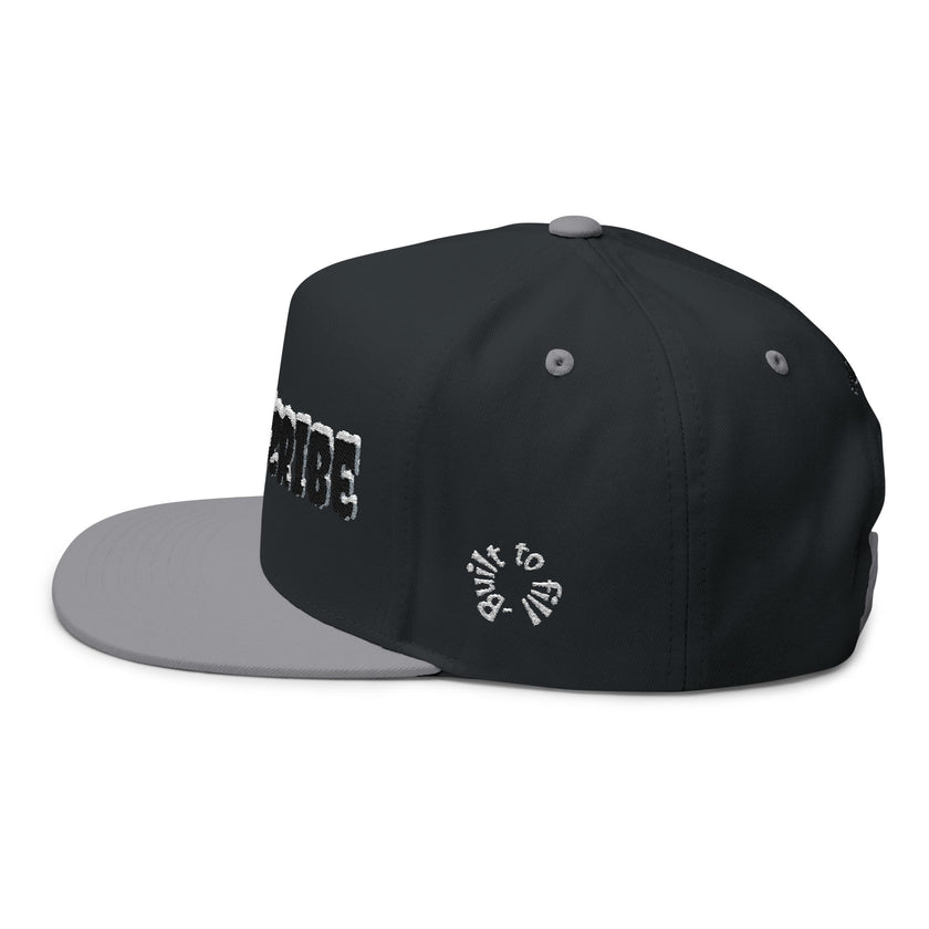 Embroidered 'Subscribe' Red TV Patch Flat Bill Cap