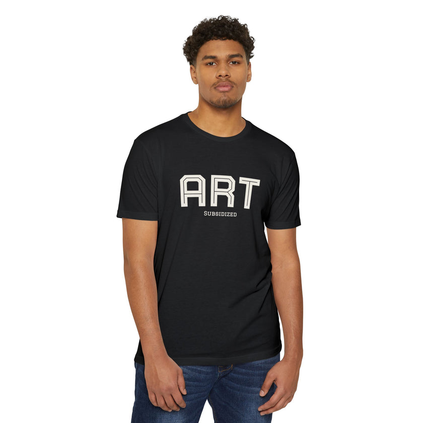ART Subsidized Graphic T-Shirt — Retro Collegiate Lettering Tee