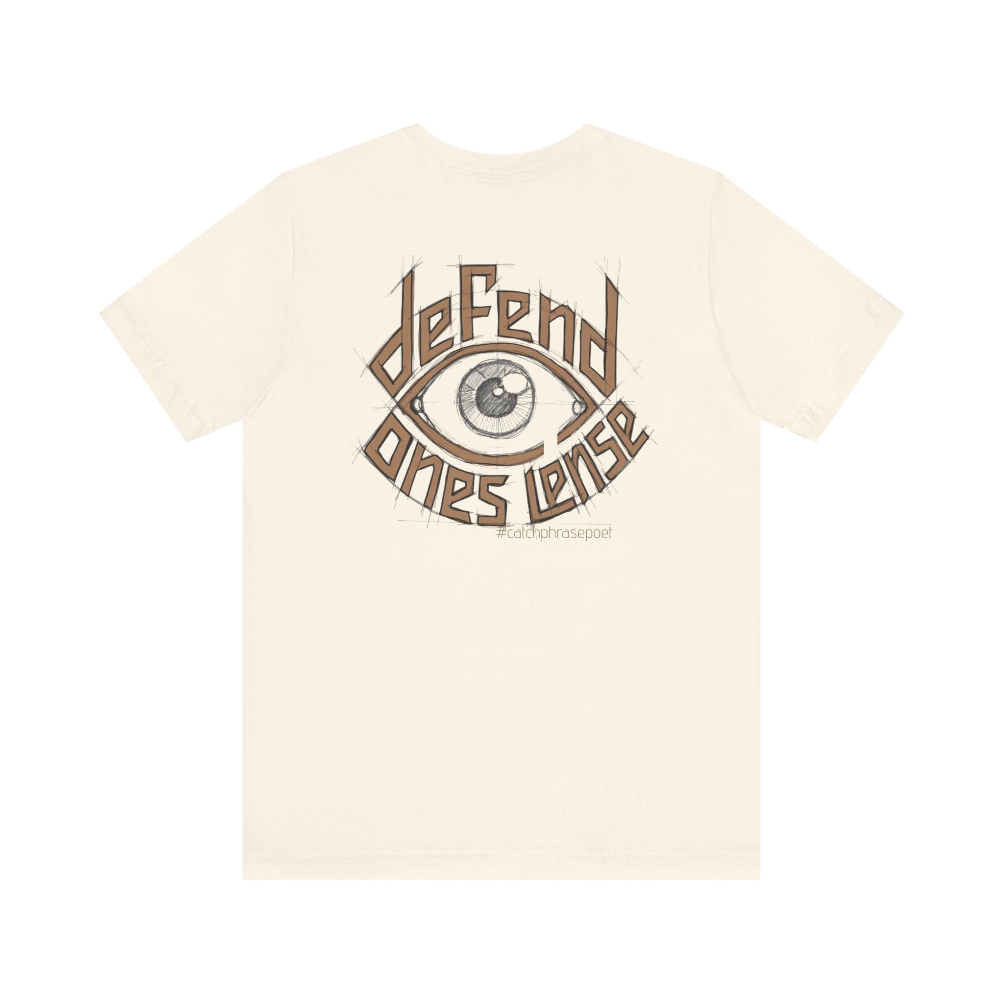 Defend One's Lens Eye Graphic Tee — Vintage-Protective Photography T-Shirt