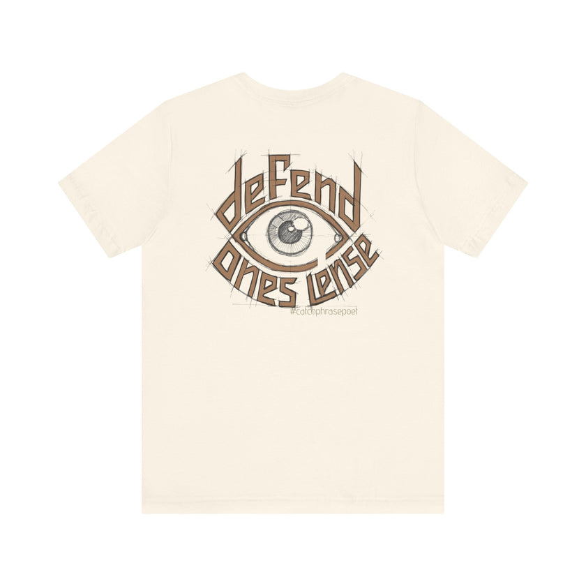 Defend One's Lens Eye Graphic Tee — Vintage-Protective Photography T-Shirt