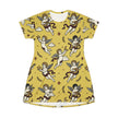 Cherub Print Women's T‑Shirt Dress — Vintage Angel Pattern