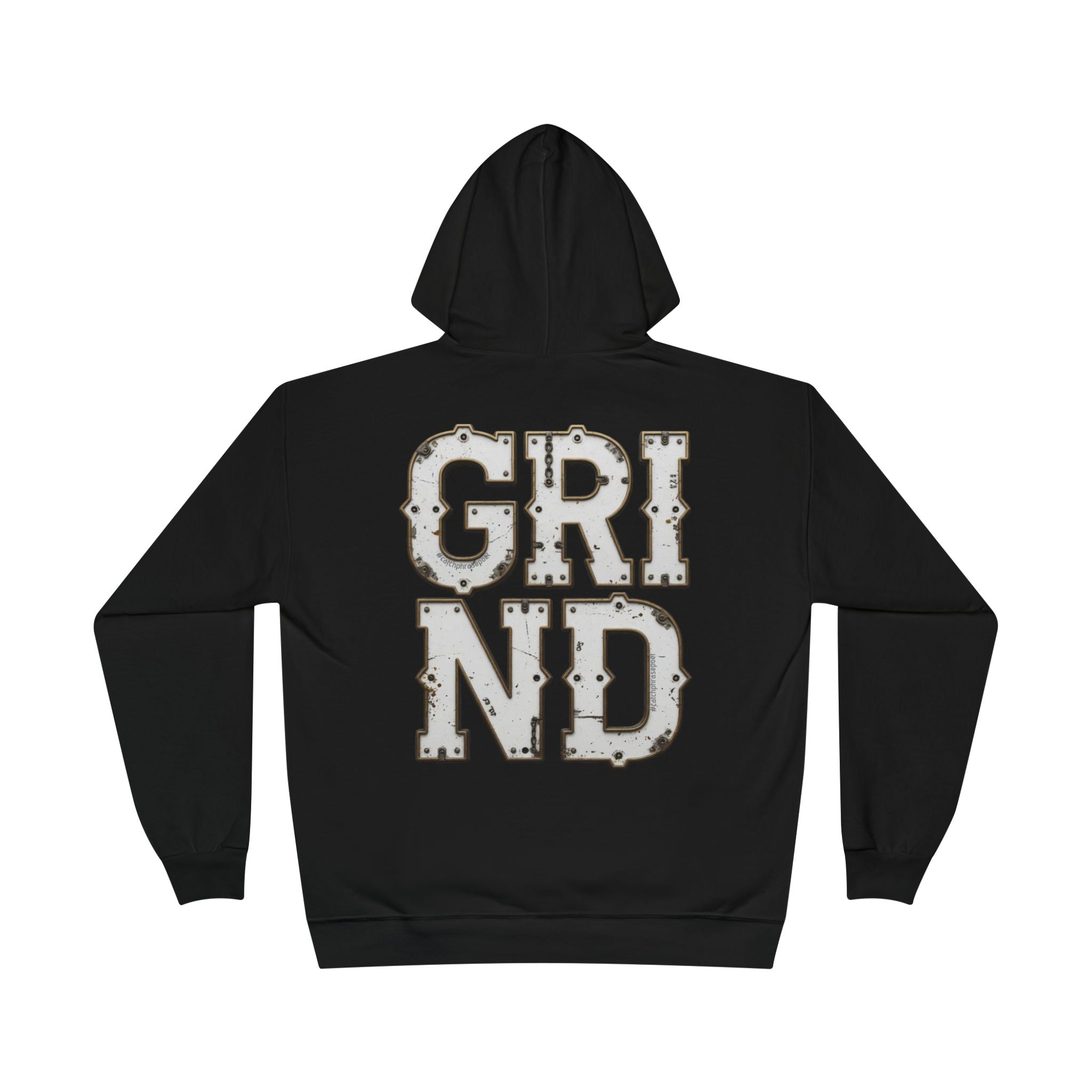 GRIND Vintage Lettering Hoodie — Motivational Streetwear Pullover