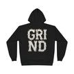 GRIND Vintage Lettering Hoodie — Motivational Streetwear Pullover