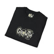 Growth Floral Typography T-Shirt | Botanical Plant Lettering
