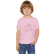 Toddler T-Shirt — Delicate Line Art Rose Kids Tee