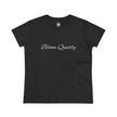 Bloom Quietly Women's Tee — Minimal Inspirational Script T-Shirt