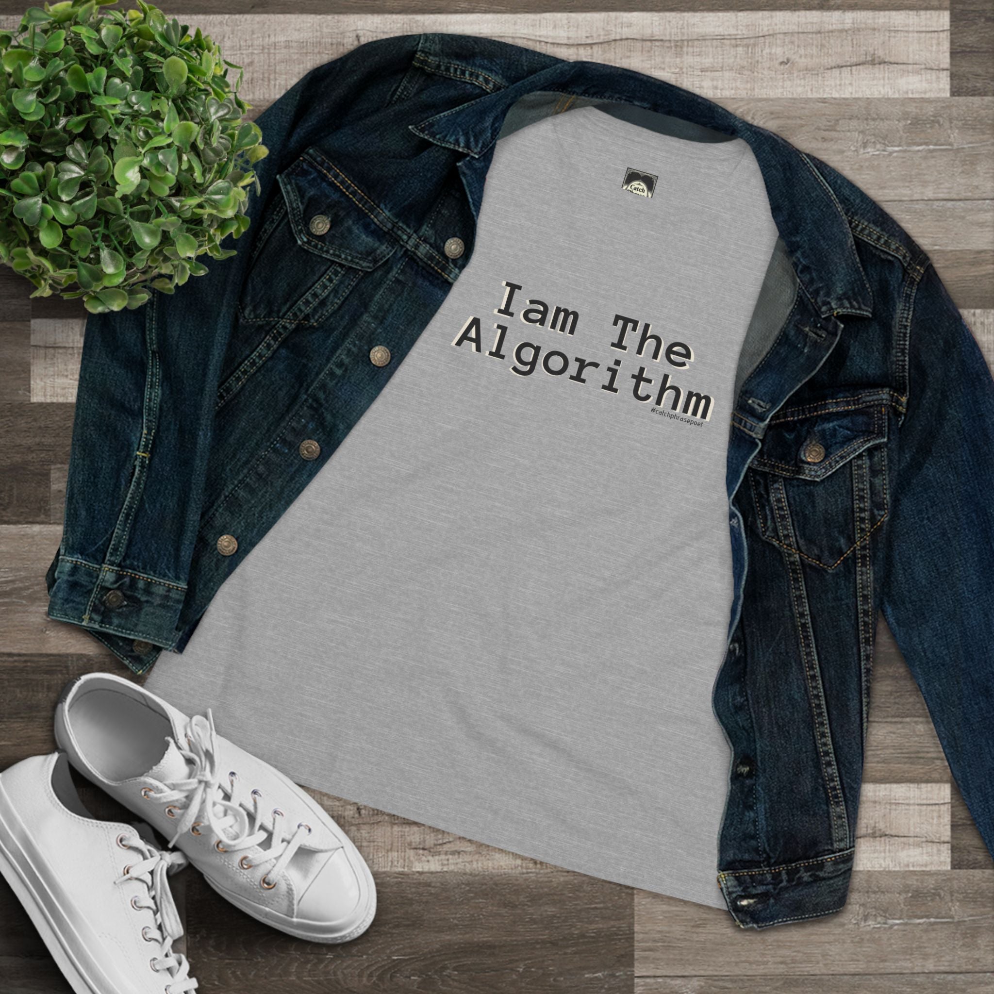 I Am The Algorithm Women's Cotton Tee — Tech Humor Graphic T-Shirt