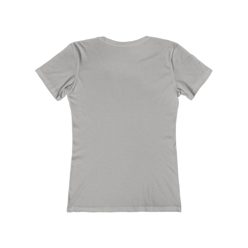 Present Moment Women’s Relaxed Boyfriend Tee — Meditation Graphic