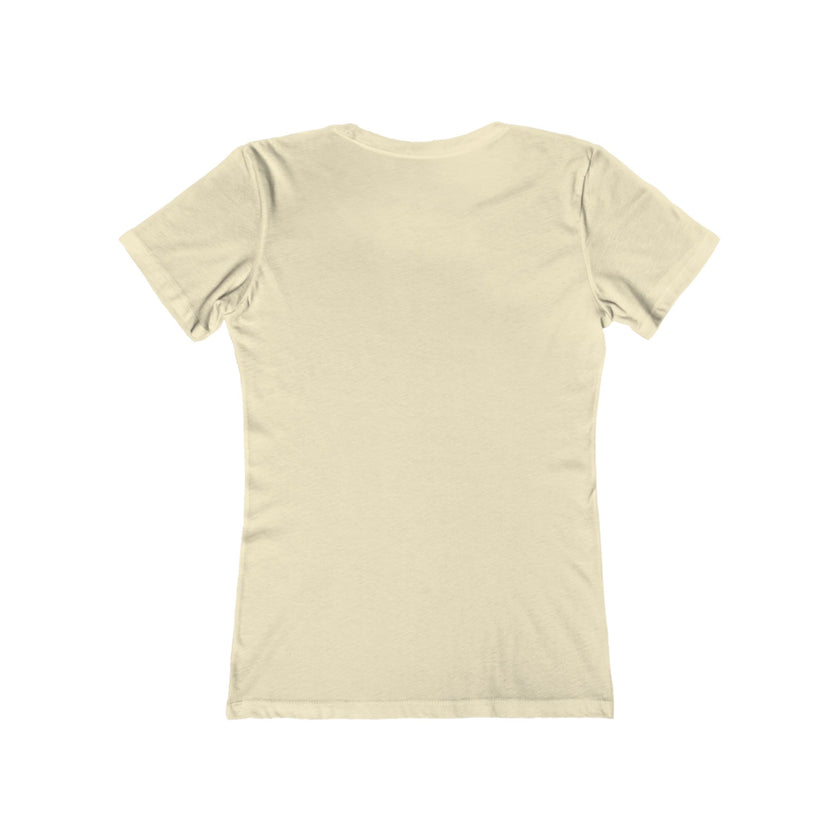 Present Moment Women’s Relaxed Boyfriend Tee — Meditation Graphic
